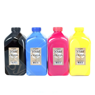 Булат тонер для HP Color LJ CP6015 банка 320 г CB381A(824A) Cyan БУЛАТ s-Line