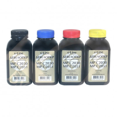 Девелопер для Ricoh Aficio MP C2030 / C2051 банка 215 г Yellow БУЛАТ s-Line